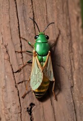 Amazing nature with trees and bugs