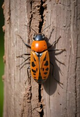 Amazing nature with trees and bugs