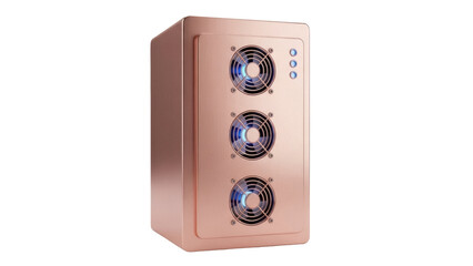 Isolated cryptocurrency mining rig, crypto currency server, bitcoin processing machine hardware