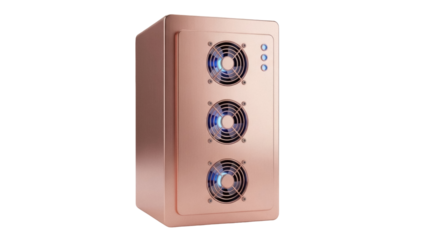 Isolated cryptocurrency mining rig, crypto currency server, bitcoin processing machine hardware