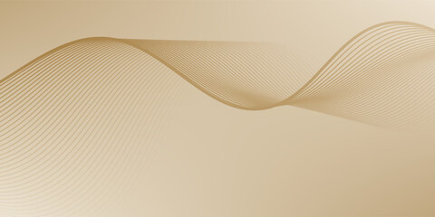 The background features a smooth texture with beige lines creating a flowing design. Beige background with wavy line pattern. Beige background vector. Modern wavy line pattern background.