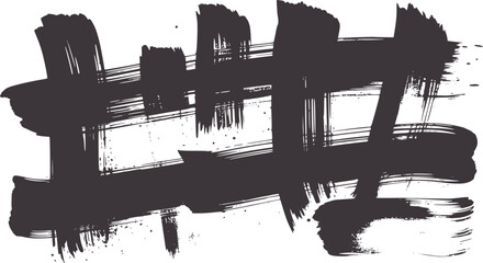Obraz premium Black and white abstract expressive brushstrokes texture