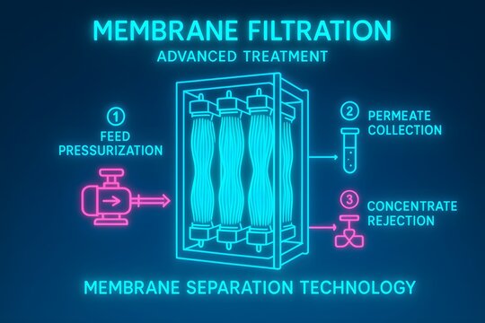Membrane Filtration Infographic for Advanced Water Treatment and Purification