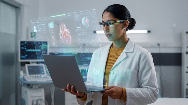 Medical Data Analyst Reviewing Patient Diagnostics