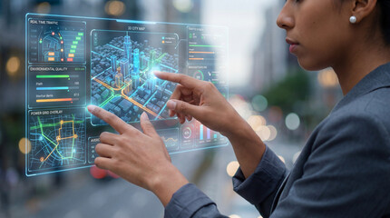 Urban Data Analyst Interpreting 3D City Systems