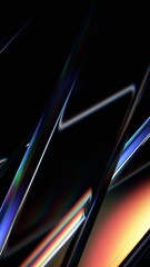Abstract iridescent background design, vertical orientation, 3d render