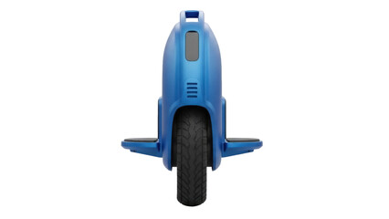 Isolated electric unicycle device ready to ride for future transportation alternative © Elena