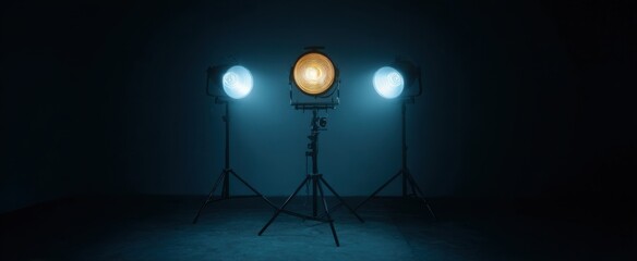 The streaming influencer lighting setup uses evenly balanced studio lamps for optimal illumination