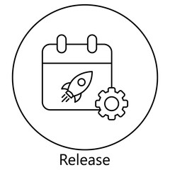 Release icon, Software Release, Product Launch, Version Update, Deployment Rollout