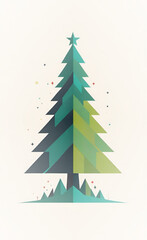 Christmas Tree Vector Illustration