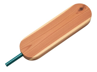 Isolated wooden closet insert with pleasant cedar scent for use in clothes organization