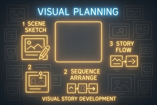 Visual Story Planning Board for Film and Video Development
