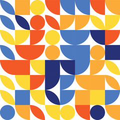 Vibrant Abstract Geometric Composition