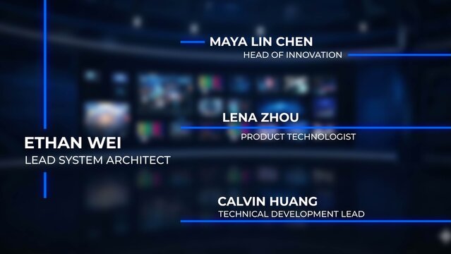 Futuristic Tech Lower Third Titles