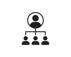 Management icon vector design illustration