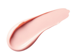 Fototapeta premium Close up shot of pink lip gloss on a white background, suitable for beauty and cosmetics advertising.transparent background