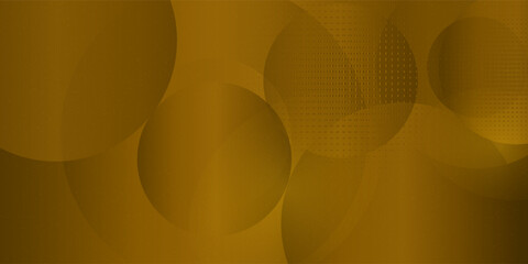 Abstract yellow banner background. Glowing geometric shapes graphic design.