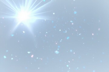 Minimal abstract background with soft iridescent light flares and subtle reflections on a white surface. Gentle, dreamy lighting and smooth gradients create an airy, ethereal, and elegant atmo