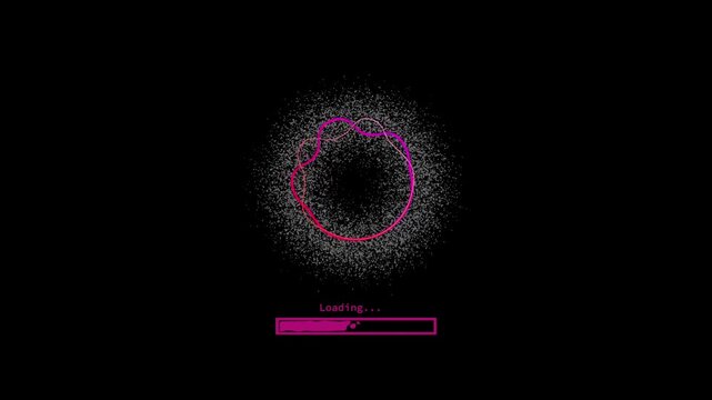 Light circle Loading Screen Animation