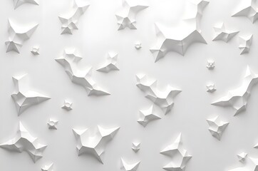Obraz premium Abstract Star Pattern on White Background