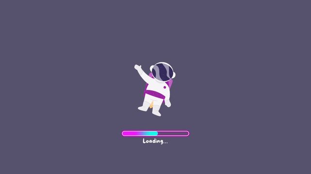 Astronaut Loading Screen Animation