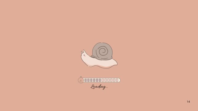 Snail Loading Screen Animation