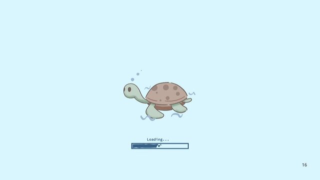 Turtle Loading Screen Animation