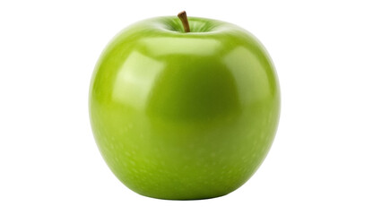 Isolated Granny Smith apple, fresh fruit for healthy snack, full of vitamin C, ripe and crisp