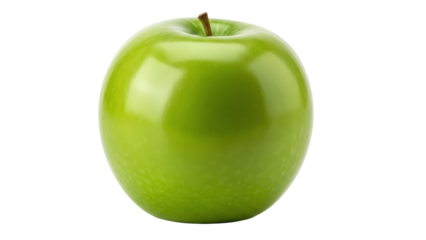 Isolated Granny Smith apple, fresh fruit for healthy snack, full of vitamin C, ripe and crisp