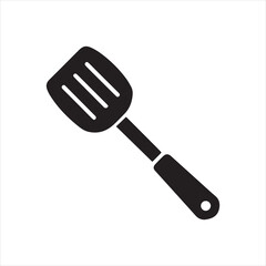 spatula stencil icon vector illustration