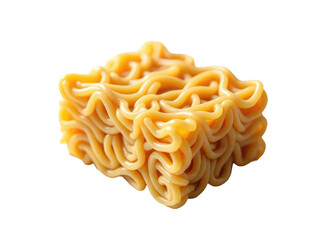 A close-up shot of a pile of noodles on a white surface, great for food or cooking-related concepts.transparent background