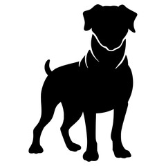 Dog Silhouette Shadow Illustration 
