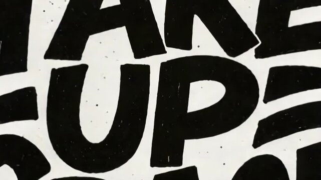 TAKE UP SPACE