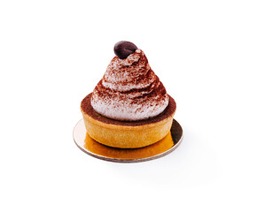 Delicious dessert inspired by traditional recipe served on a shiny platter