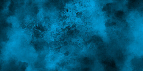 Obraz premium abstract cloud and vapor texture background. Black and blue smoke aquarelle smudge illustration smooth grungy smokey light pastel colors ink glow. Teal color powder explosion 