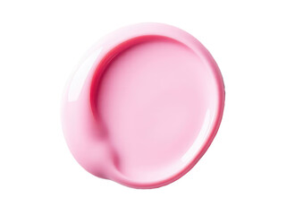 Close-up shot of a pink object on a white surface, suitable for use in product photography or design contexts.transparent background