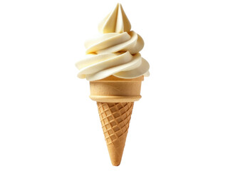 A colorful ice cream cone with a stick stuck in it, perfect for outdoor snacks and summertime fun.transparent background