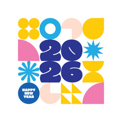 New Year typography vector for banners and flyers