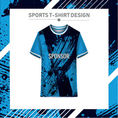 Soccer jersey design for sublimation. 
Abstract background with sport pattern.