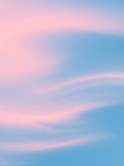 Pastel Sky Serenity Soft Pink and Blue Hues Swirling in a Dreamy Cloudscape