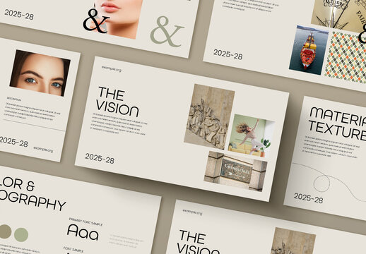 Minimal Brand Guidelines Presentation Template For Visual Identity and Branding