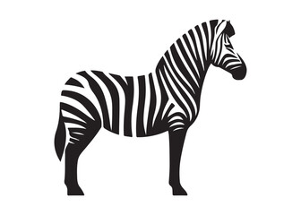 zebra logo vector silhouette, zebra silhouette vector illustration, african zebra logo vector silhouette, black zebra vector, wild animals zebra logo silhouettes vector on white background