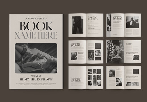 Elegant Editorial Book Layout Template for Modern Publishing and Magazine Design