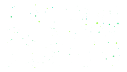 Abstract Green And Cyan Particle Explosion Confetti Scatter Isolated On Transparent Background