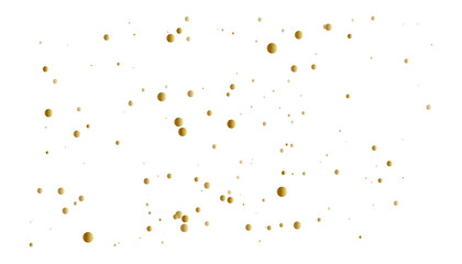 Abstract Gold Confetti Glitter Explosion Particles Scatter Isolated On Transparent Background