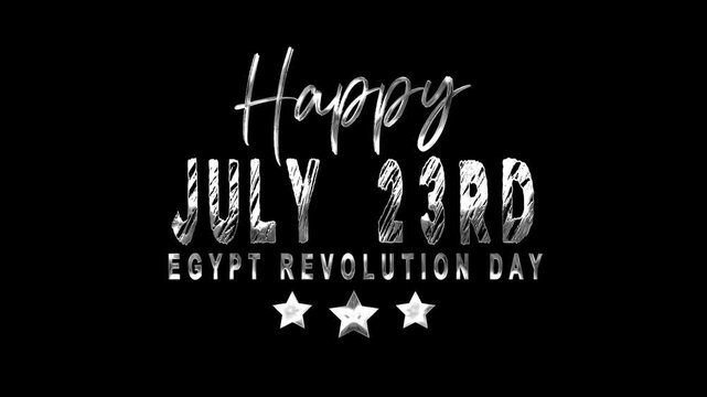 Celebrating egypts july 23rd revolution day with festive decorations and flags. Perfect for social media posts, websites, and presentations.