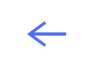 blue arrow isolated on white