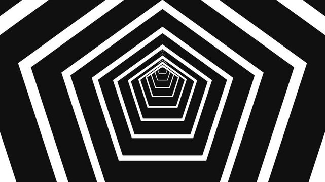 Futuristic Infinite Tunnel Loop &ndash; Trippy Geometric Corridor Motion Background