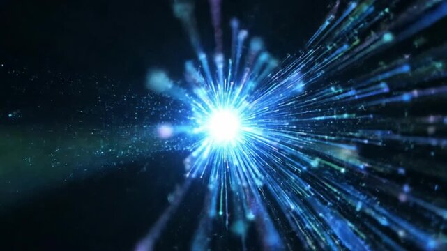 Abstract Data Tunnel Hyperloop Burst Technology Background
