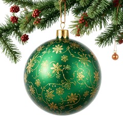 Isolated Christmas decoration on white